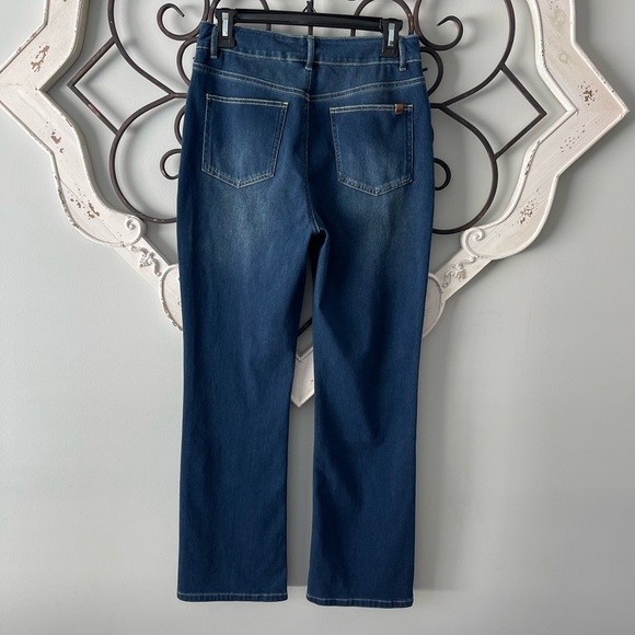 Halara Flex High Waisted Pockets Washed Casual Bootcut Jeans - Picture 2 of 8